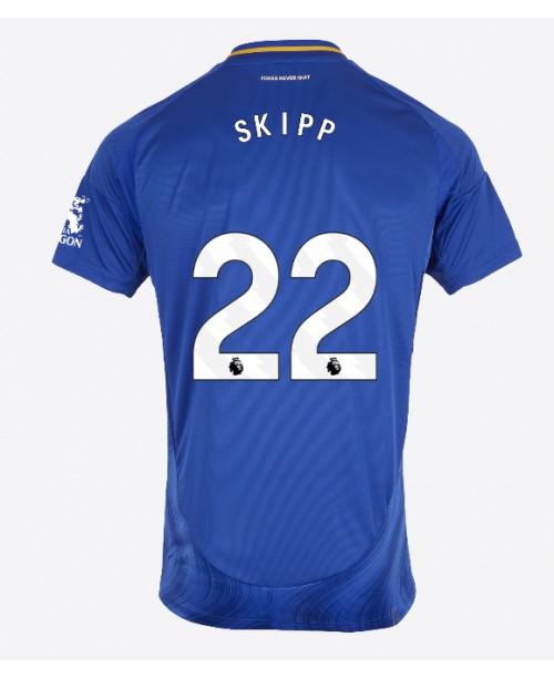 Günstige Leicester City Oliver Skipp #22 Heimtrikot 2024-25 Kurzarm Günstige Leicester City Oliver Skipp #22 Heimtrikot 2024-25 Kurzarm